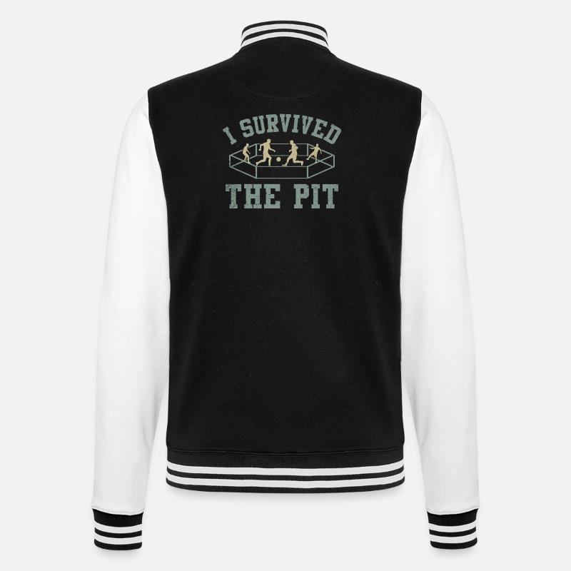 I Survived The Pit Ring - College Sweat Jacket - black/white