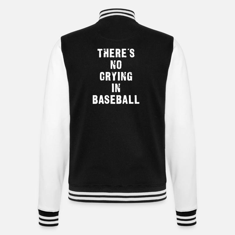 Baseball Motto Bold Tee - College Sweat Jacket - black/white
