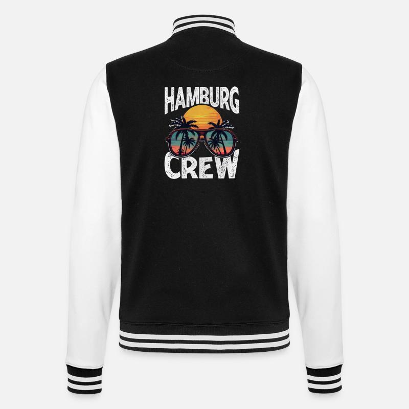 Équipage de Hambourg - Veste Teddy - noir/blanc