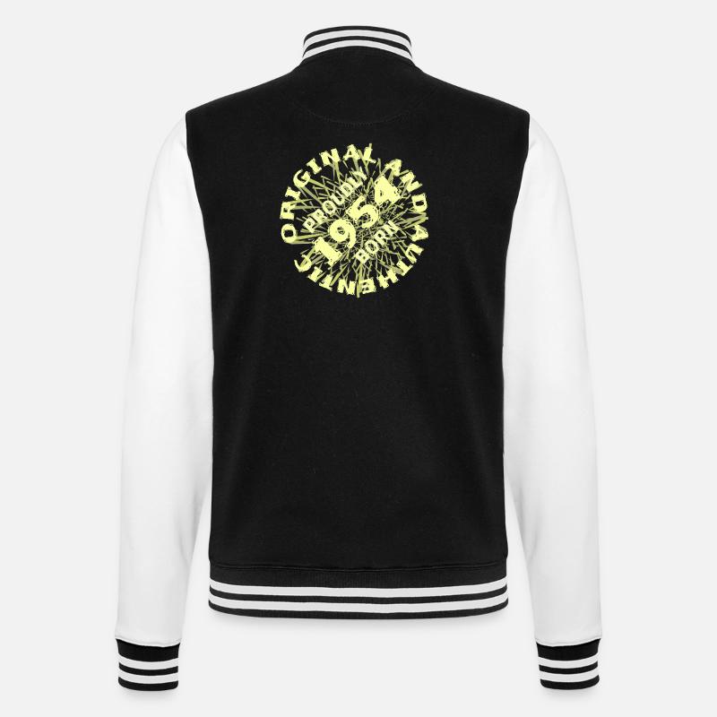 Authentic 1954 - College Sweat Jacket - black/white