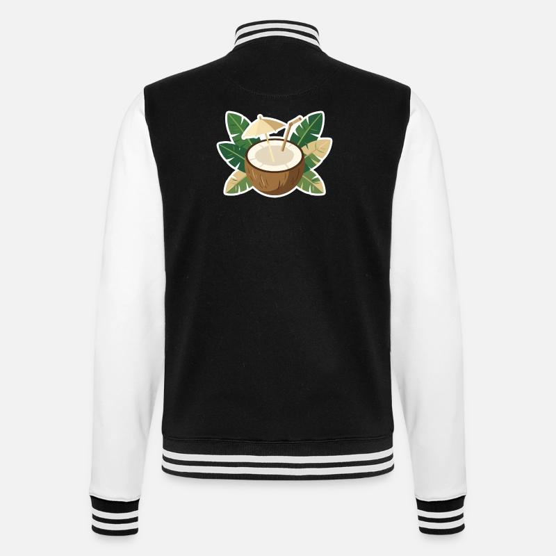 Refroidisseur de l’île Coconut - Veste Teddy - noir/blanc