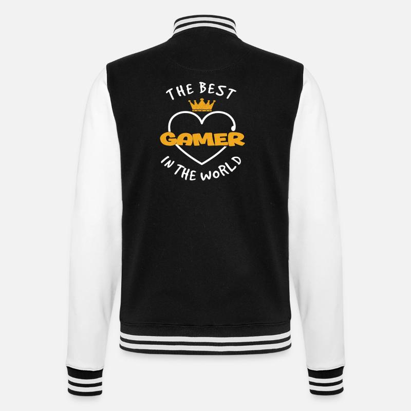 Gamers - College Sweat Jacket - black/white