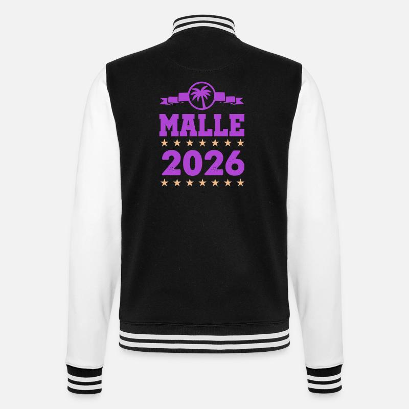 Malle 2026 Logo - College Sweat Jacket - black/white