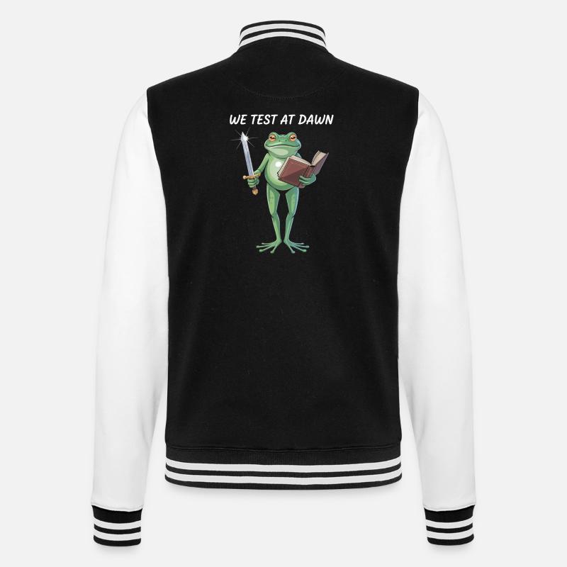 Dawn Test Frog Warrior - College Sweat Jacket - black/white