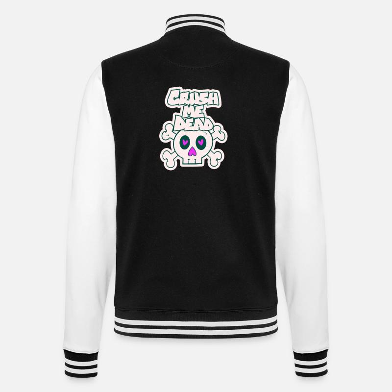 Écrase-moi - Veste Teddy - noir/blanc