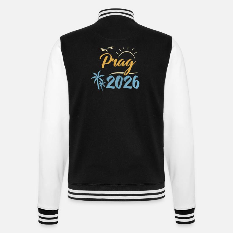 Prague 2026 - Veste Teddy - noir/blanc
