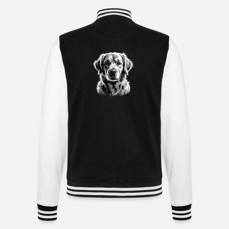 Labrador - Veste Teddy - noir/blanc