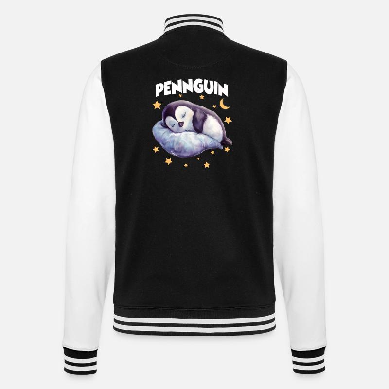 PennguinPinguin Pyjama Pennguin Langschläfer - College-Sweatjacke - Schwarz/Weiß