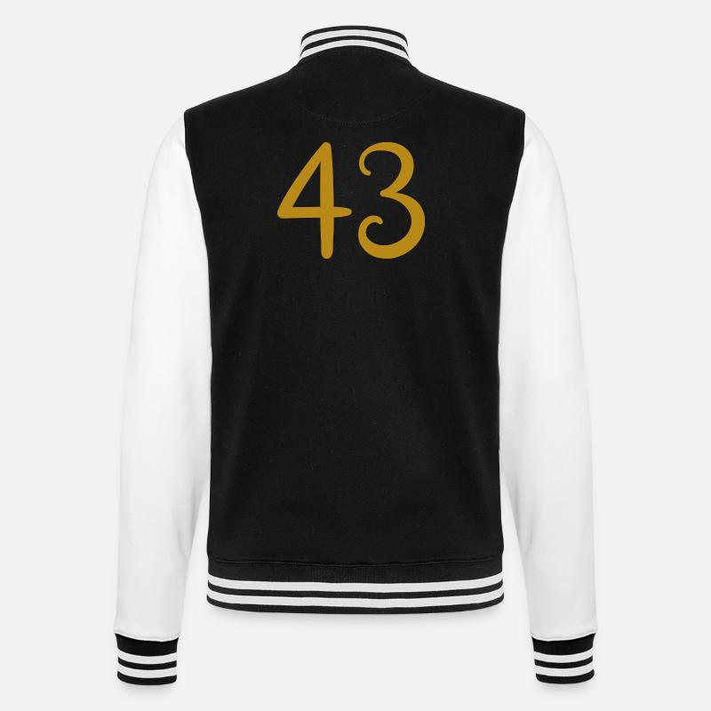 43 - Veste Teddy - noir/blanc