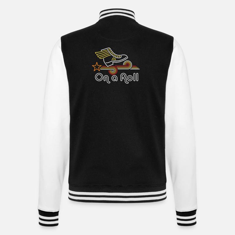 En pleine lancée - Veste Teddy - noir/blanc