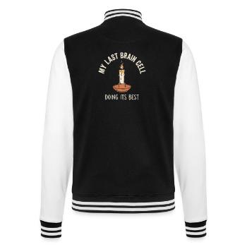 Dernière cellule cérébrale - Veste Teddy - noir/blanc - Dos - Marisol (170cm)
