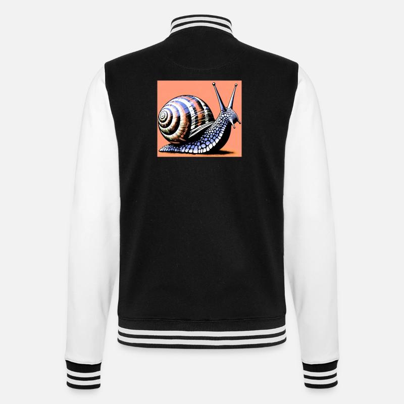 Escargot - Veste Teddy - noir/blanc