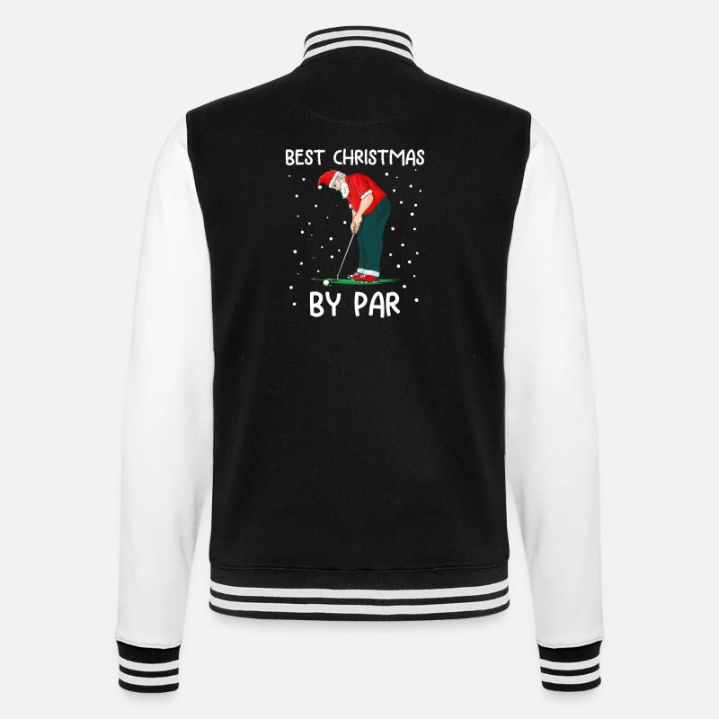 Golfing Santa by Par - College Sweat Jacket - black/white