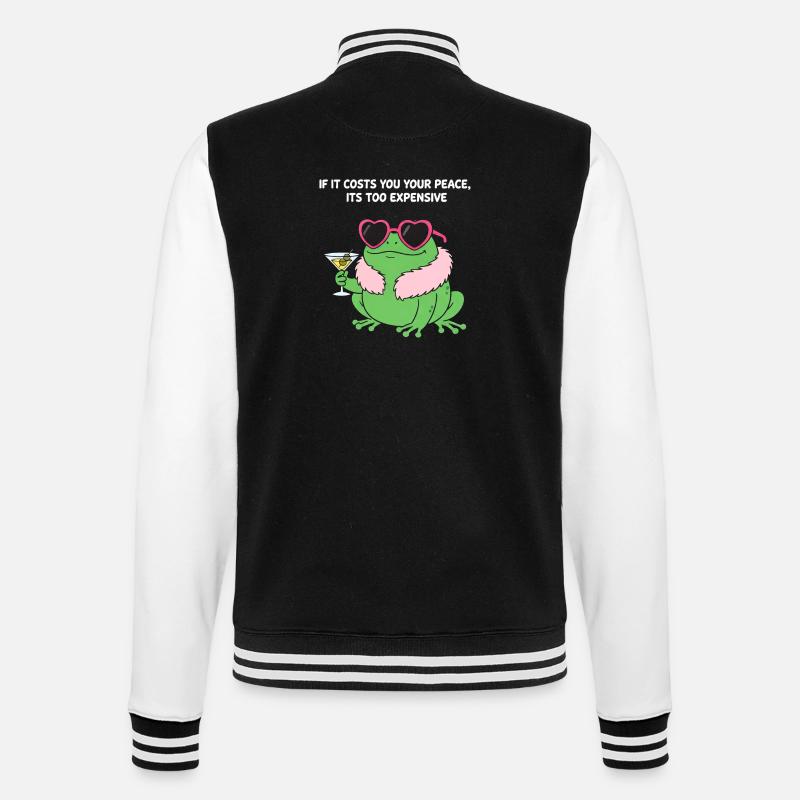 Martini Grenouille Paisible - Veste Teddy - noir/blanc