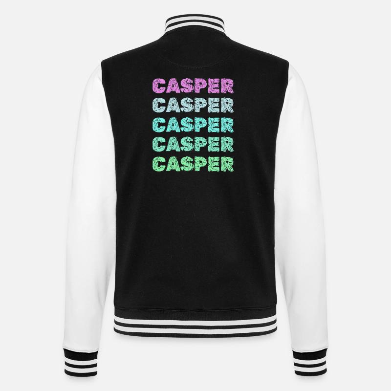 Casper comme nom - Veste Teddy - noir/blanc