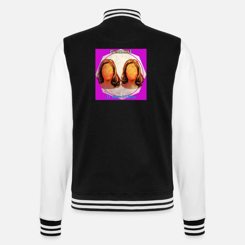 Twins - College Sweat Jacket - black/white