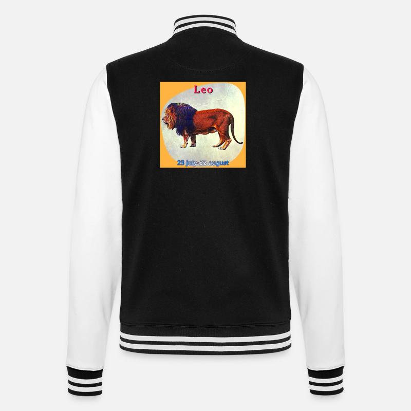 Löwe - College-Sweatjacke - Schwarz/Weiß