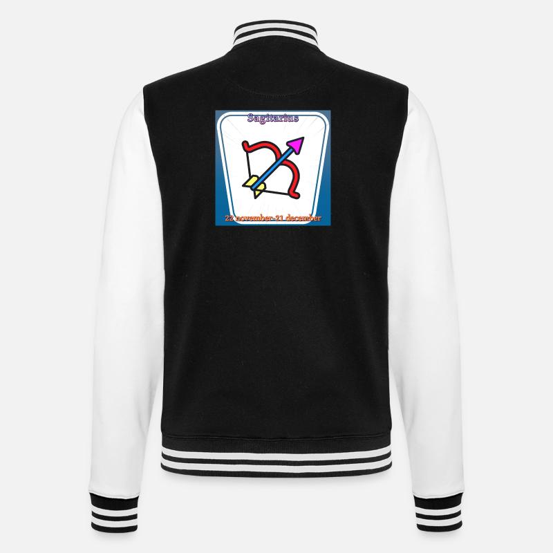 Sagittaire - Veste Teddy - noir/blanc