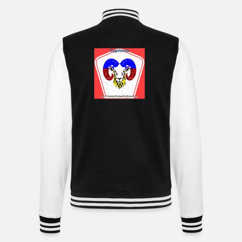 Capricorne - Veste Teddy - noir/blanc