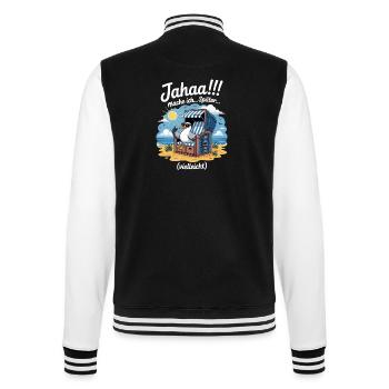  Jahaa mache ich spaeter vielleicht Moewe - College-Sweatjacke - Schwarz/Weiß - Hinten - Marisol (170cm)