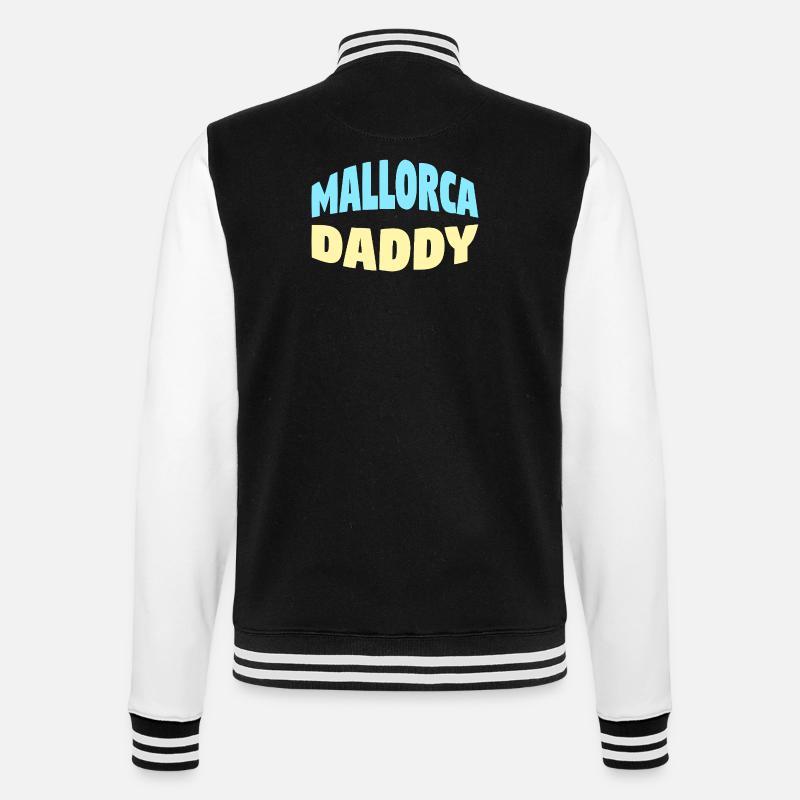 Mallorca Daddy - College-Sweatjacke - Schwarz/Weiß