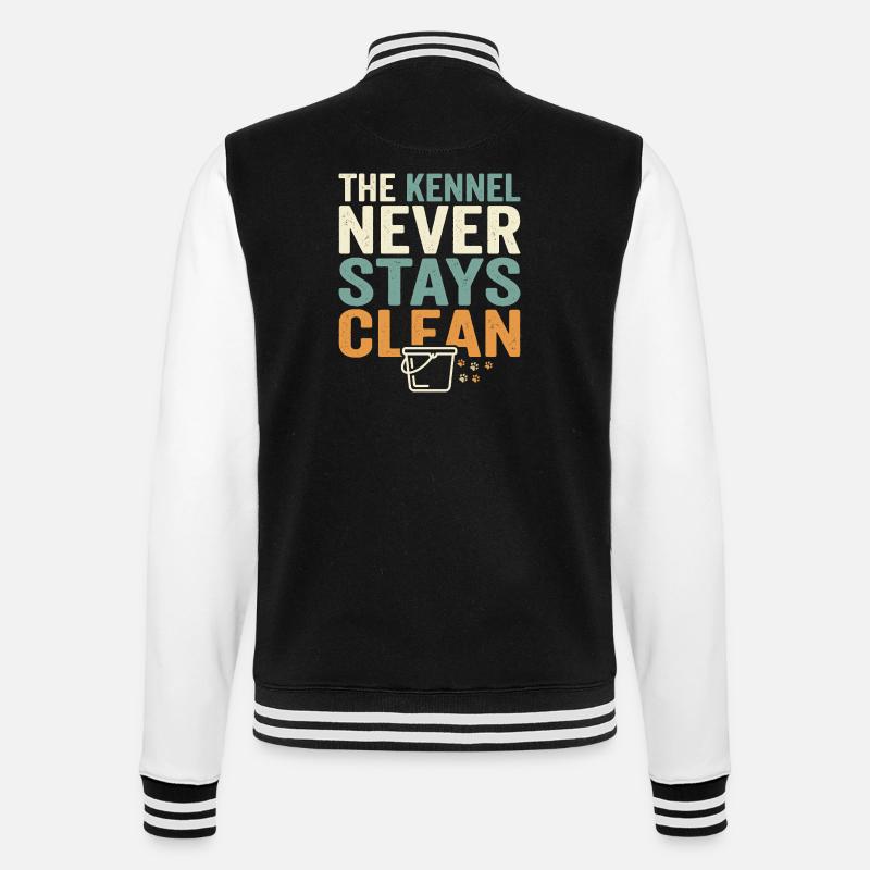 Zwingertechniker, Zwingerassistent, Tierpflege - College-Sweatjacke - Schwarz/Weiß
