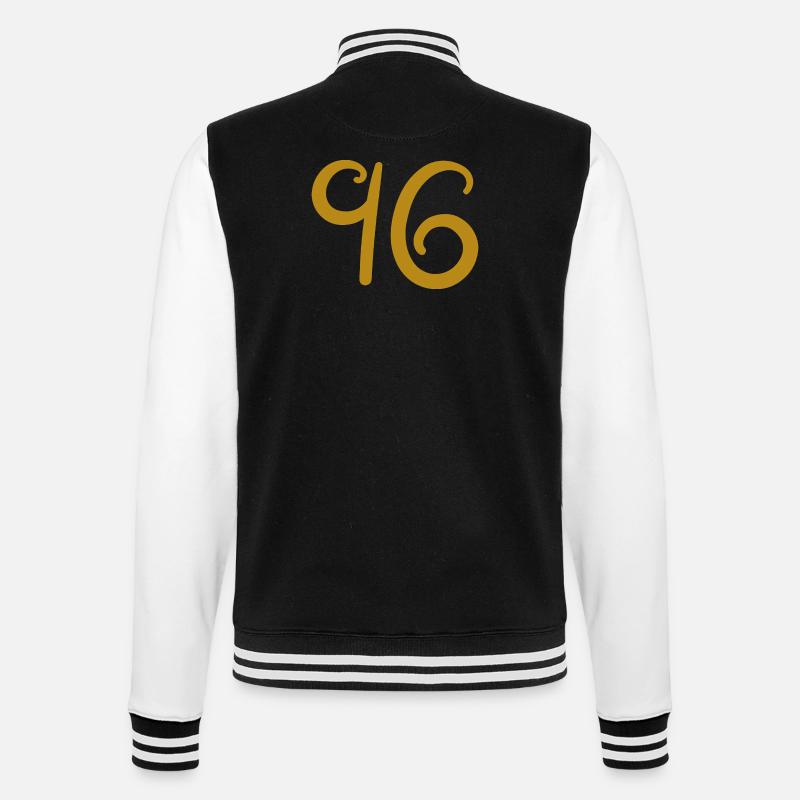 96 - College Sweat Jacket - black/white