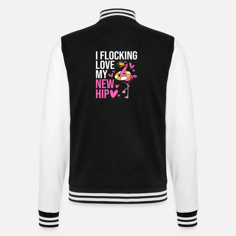 Hips Hips Hip Joint - College Sweat Jacket - black/white