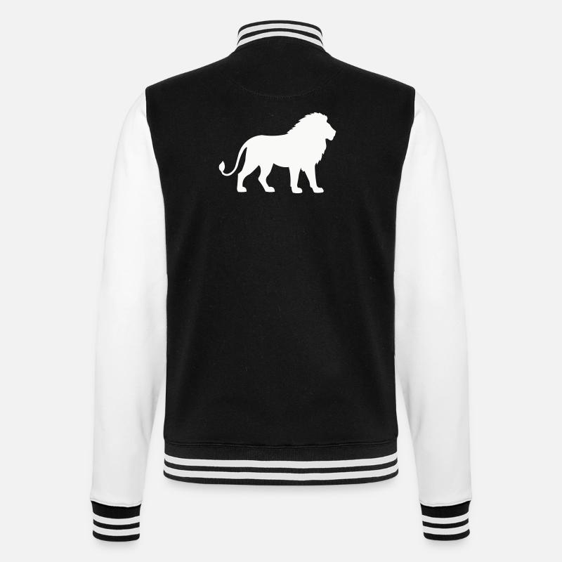 Lion - Veste Teddy - noir/blanc