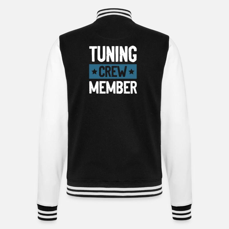Tuning Crew - College Sweat Jacket - black/white
