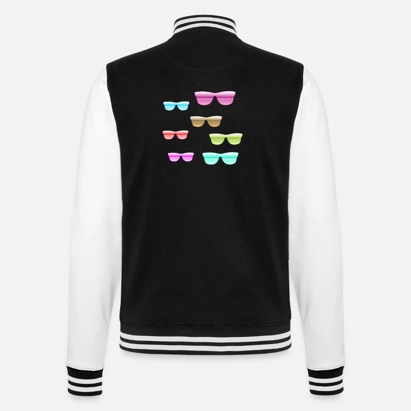 Rainures solaires - Veste Teddy - noir/blanc