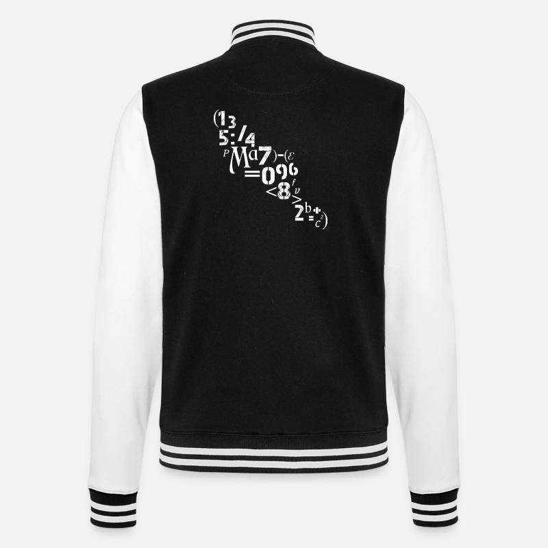 Mathematiker Lehrer Zahlen Zeichen Analyst - College-Sweatjacke - Schwarz/Weiß
