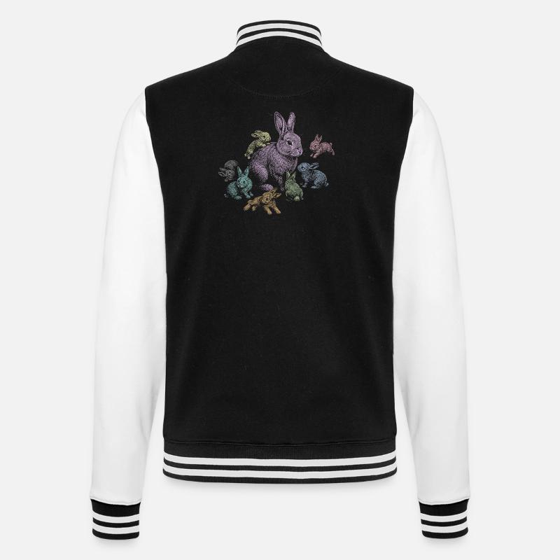 Rabbit - College Sweat Jacket - black/white