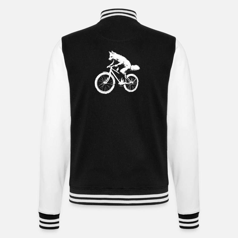 Renard Vélo - Veste Teddy - noir/blanc