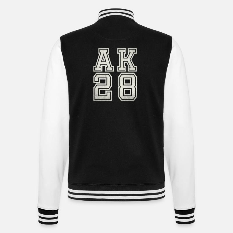 AK28 - Veste Teddy - noir/blanc