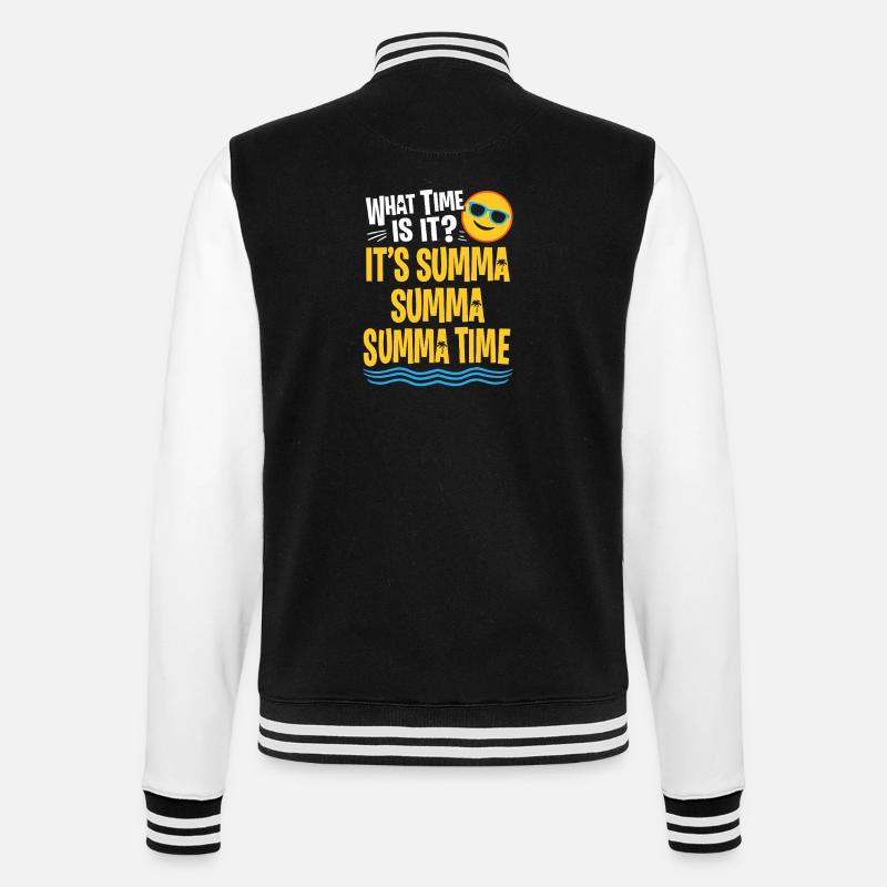 Summa Summa Time Tee - Veste Teddy - noir/blanc