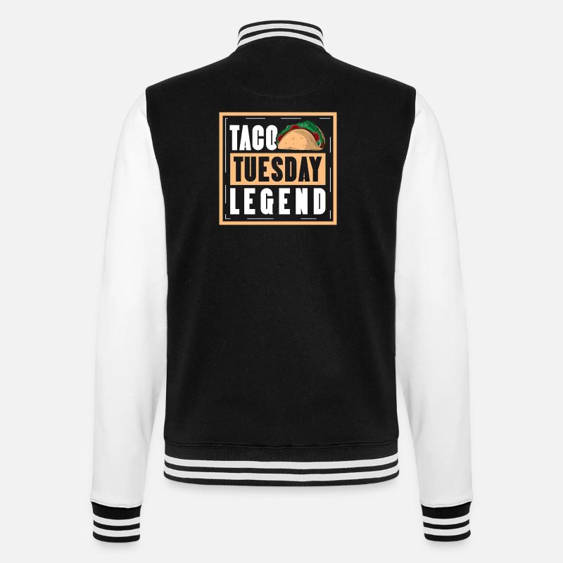Légende du mardi du taco - Veste Teddy - noir/blanc