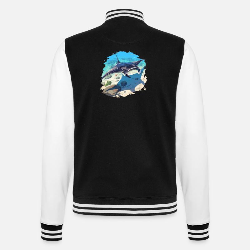 Rays Manta Rays - College Sweat Jacket - black/white