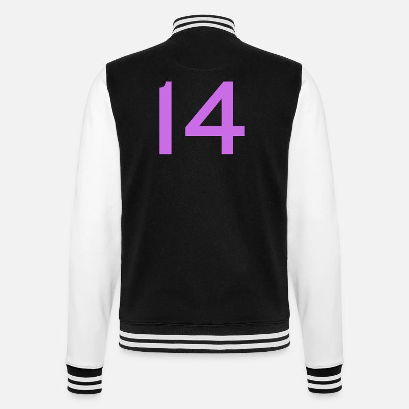 14 - College Sweat Jacket - black/white