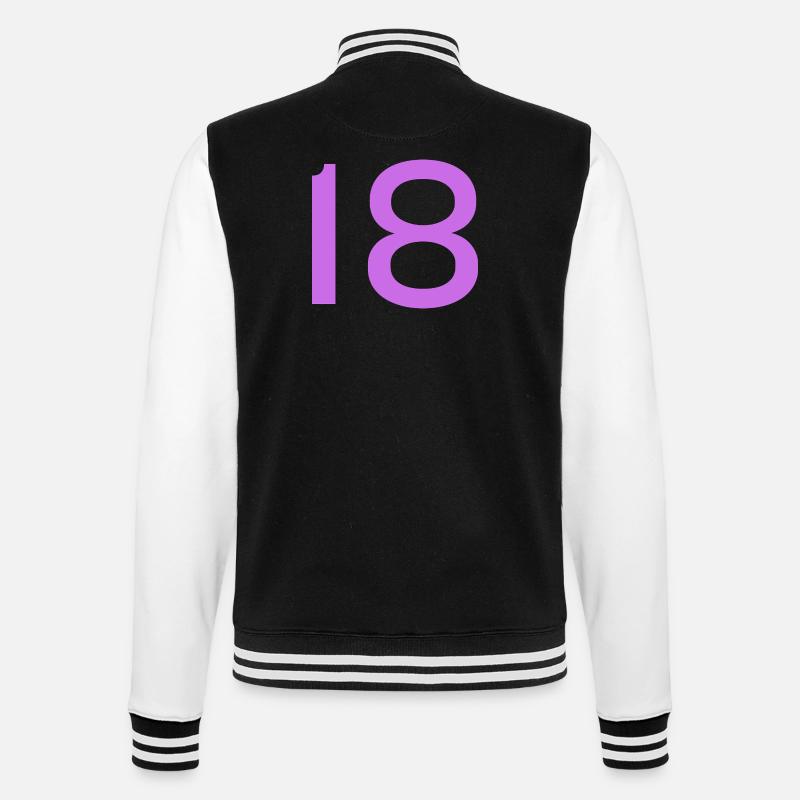 18 - College Sweat Jacket - black/white