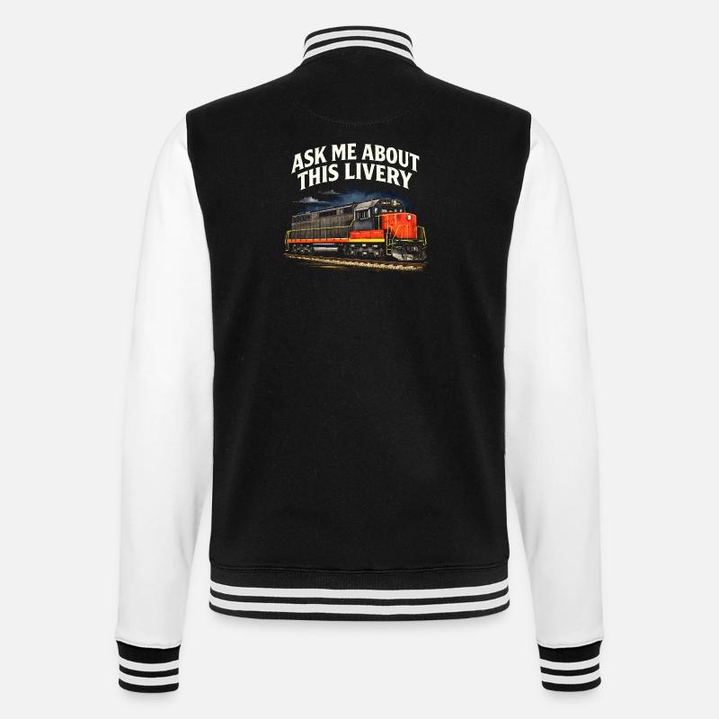 Ask Me About Paint | Railways - College Sweat Jacket - black/white