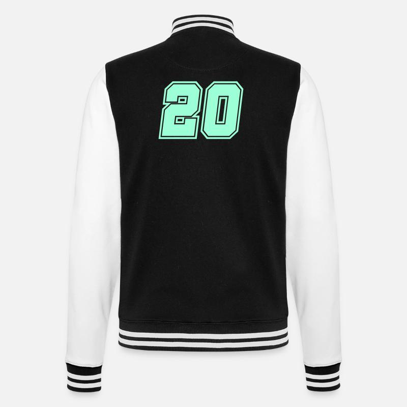 20- - Veste Teddy - noir/blanc