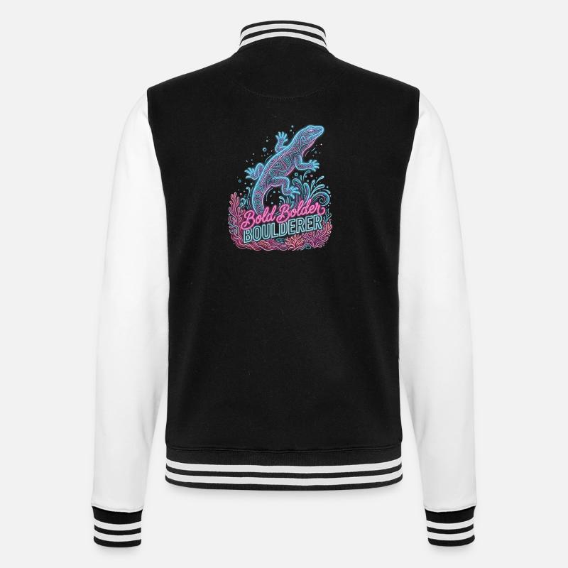 Bouldering Bold Bolder Boulderer - Veste Teddy - noir/blanc