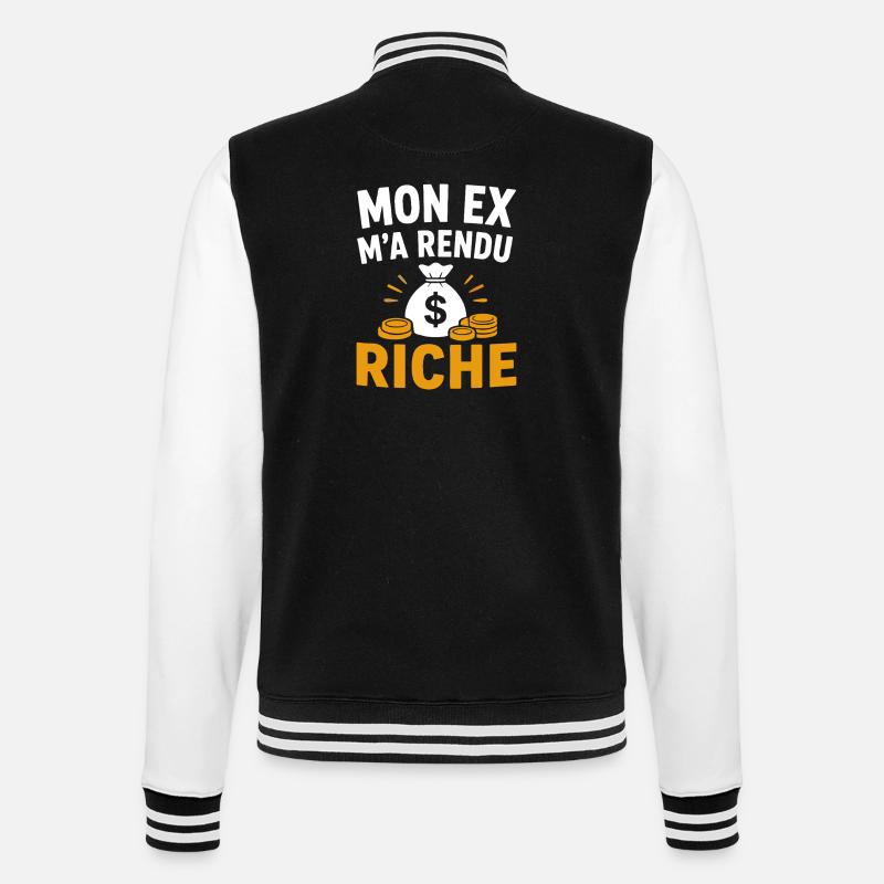 Mon ex m'a rendu riche - Veste Teddy - noir/blanc
