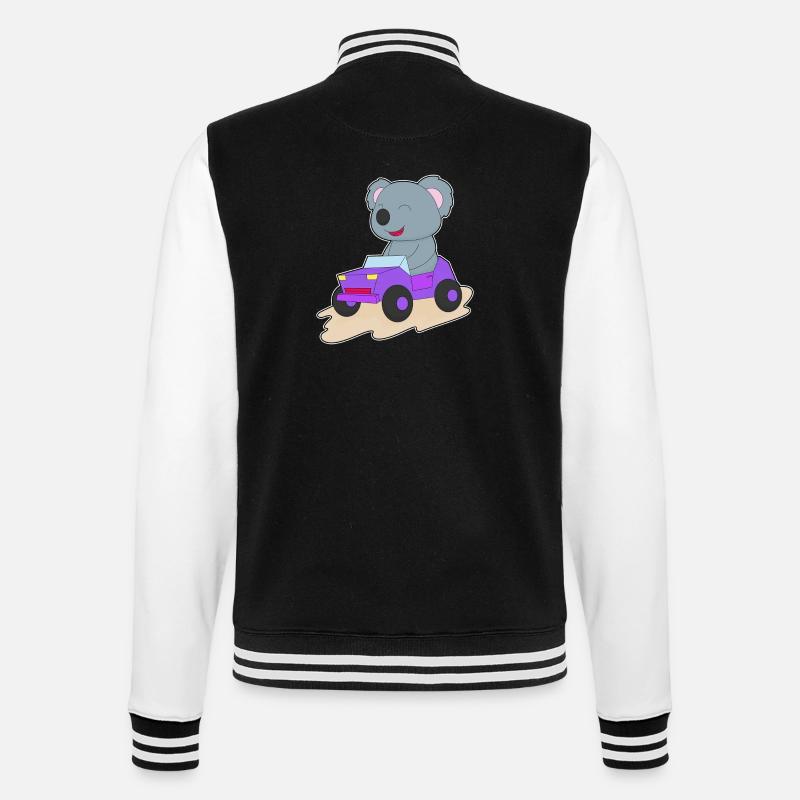 Koala Car - Veste Teddy - noir/blanc