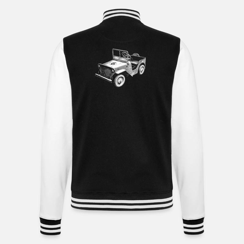 Soapbox - College Sweat Jacket - black/white