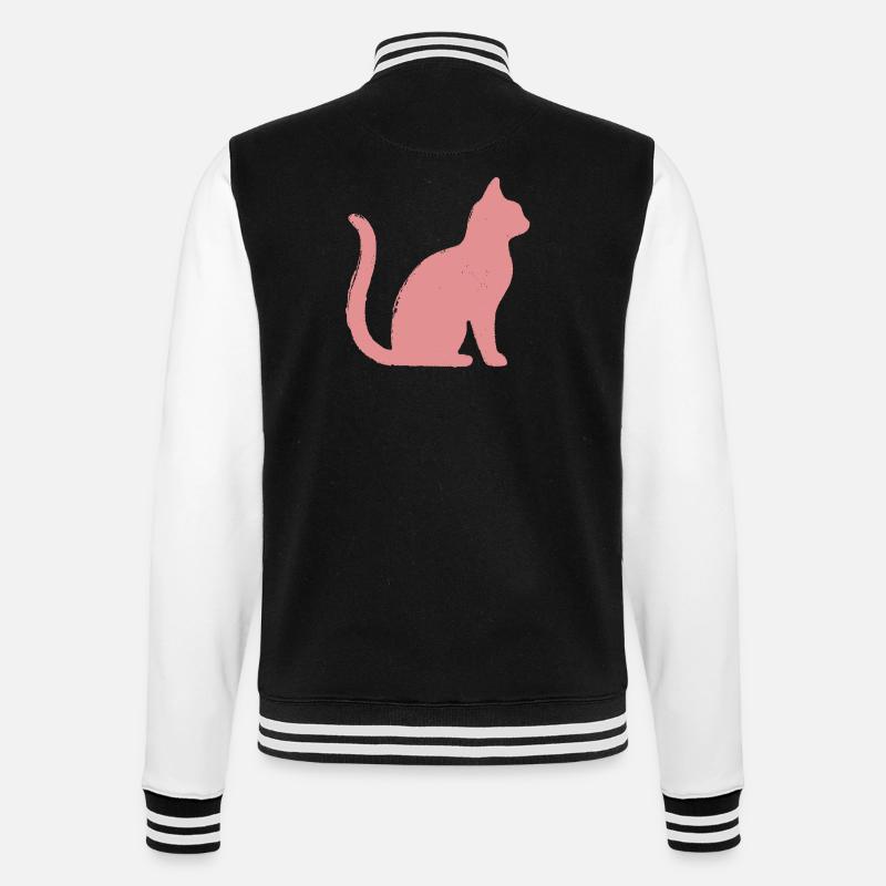 Contour du chat - Pastel - Veste Teddy - noir/blanc