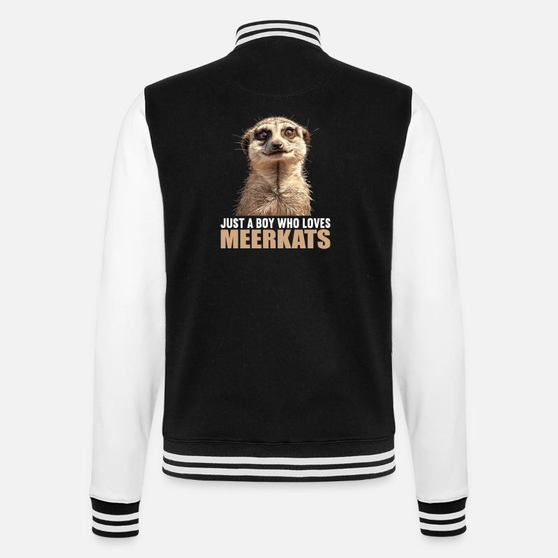 Suricate Erdmännchen - Veste Teddy - noir/blanc
