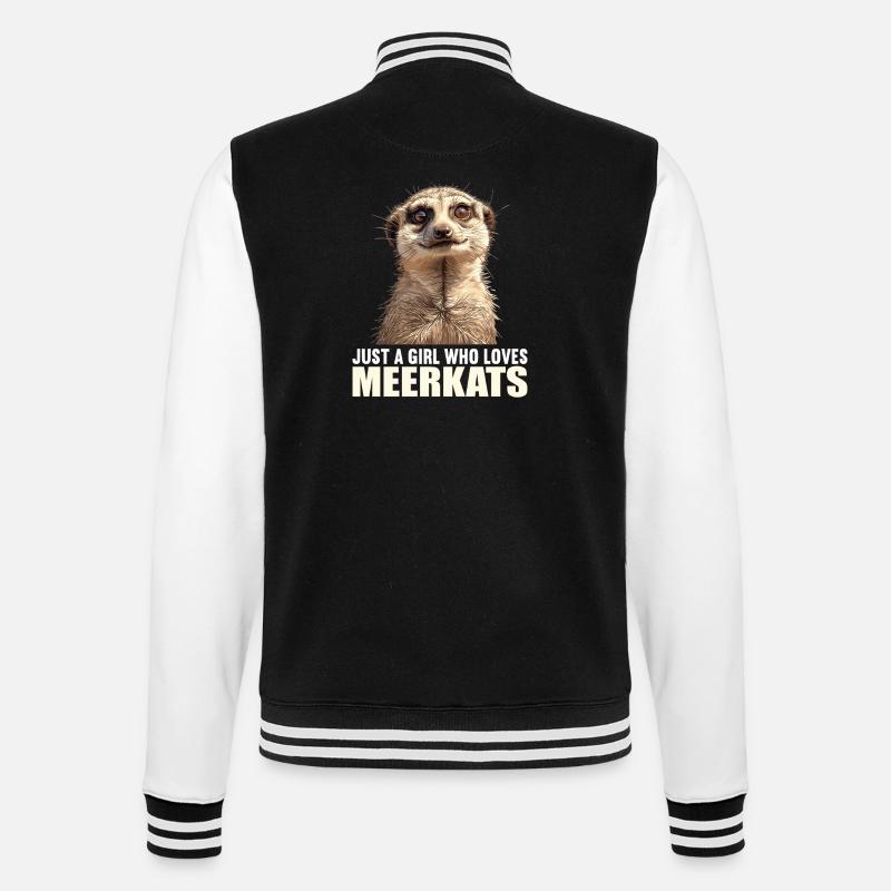 Suricate Erdmännchen - Veste Teddy - noir/blanc