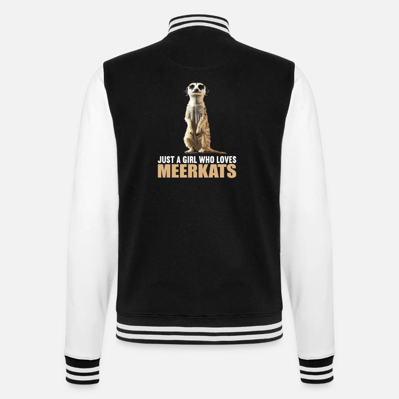 Suricate Erdmännchen - Veste Teddy - noir/blanc